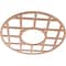 Ekena Millwork O'Neal Wood Fretwork Pierced Ceiling Medallion, Cherry, 22"OD x 8"ID x 3/8"T CMWP22X22X0375ONCH - alternate 4